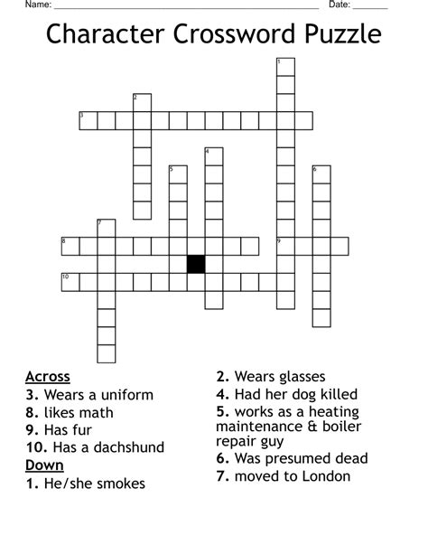 community character crossword